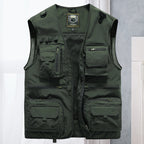 Anglerweste Herren mit Multi-Pocket und Mesh-Futter – Massimo