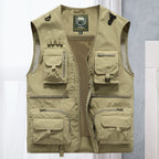 Anglerweste Herren mit Multi-Pocket und Mesh-Futter – Massimo