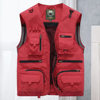 Anglerweste Herren mit Multi-Pocket und Mesh-Futter – Massimo