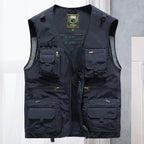 Anglerweste Herren mit Multi-Pocket und Mesh-Futter – Massimo