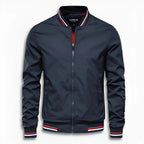 Bomberjacke Herren mit Stehkragen und Rippbündchen – Adriano