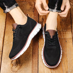 Sneaker Herren mit Ripp-Strick-Obermaterial und Kontrastsohle – Ottavio