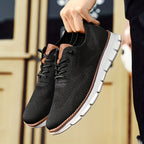 Sneaker Herren mit Ripp-Strick-Obermaterial und Kontrastsohle – Ottavio