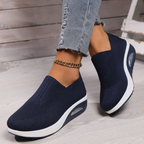 Sneaker Damen Slip-on mit Luftkissensohle und Strick-Obermaterial – Rossella