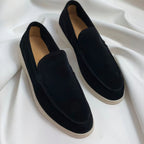 Loafer Herren aus Wildleder mit weißer Sohle – Edoardo