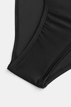 Badeanzug Damen mit Mesh-Einsatz und Überkreuz-Detail – Valentina