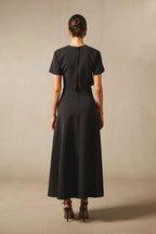 Zweiteiler Damen mit Crop-Top und Midirock mit Blumenprint – Fiora