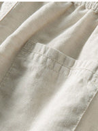 Herren Leinen Set mit Kurzarmhemd und Matching-Hose – Giacomo