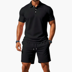 Herren Sommer Set mit Poloshirt und Shorts aus Piqué – Marcello
