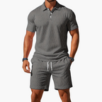 Herren Sommer Set mit Poloshirt und Shorts aus Piqué – Marcello