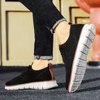 Sneaker Herren mit Ripp-Strick-Obermaterial und Kontrastsohle – Ottavio