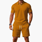 Herren Sommer Set mit Poloshirt und Shorts aus Piqué – Marcello