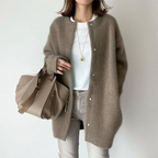 Cardigan Damen mit Oversized-Schnitt und Kaschmiroptik – Leonora