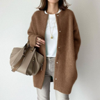 Cardigan Damen mit Oversized-Schnitt und Kaschmiroptik – Leonora