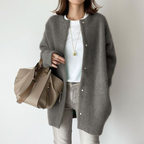 Cardigan Damen mit Oversized-Schnitt und Kaschmiroptik – Leonora