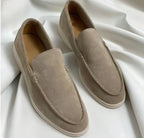 Loafer Herren aus Wildleder mit weißer Sohle – Edoardo