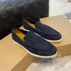 Loafer Herren aus Wildleder mit weißer Sohle – Edoardo