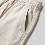 Leinenhose Herren mit Baggy-Schnitt und elastischem Tunnelzugbund – Emanuele