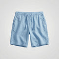 Leinenshorts Herren mit elastischem Kordelzugbund und Seitentaschen – Fiorenzo