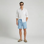Leinenshorts Herren mit elastischem Kordelzugbund und Seitentaschen – Fiorenzo