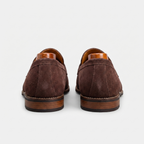 Penny Loafer Herren mit Wildlederoptik und klassischem Sattelriemen – Edoardo