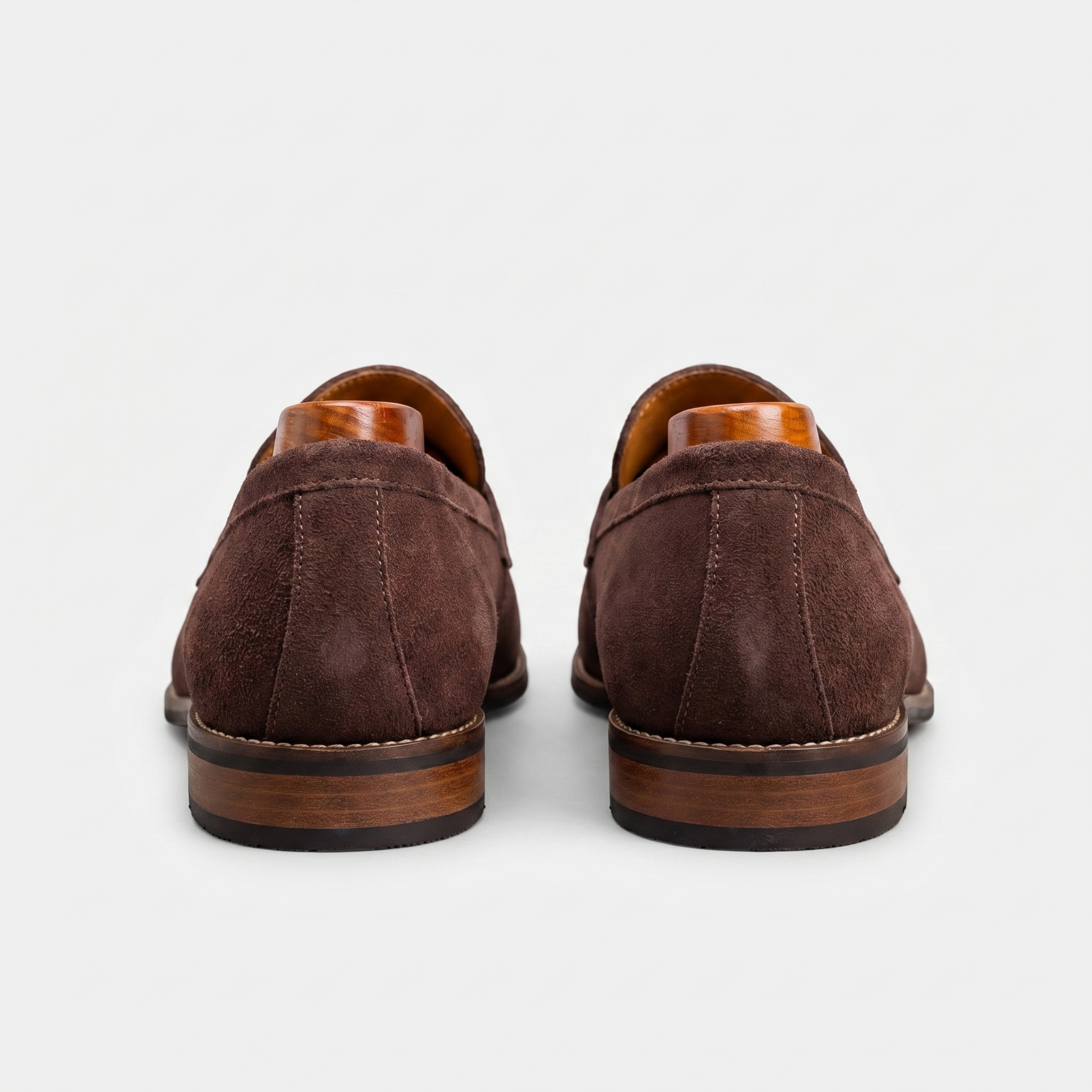 Penny Loafer Herren mit Wildlederoptik und klassischem Sattelriemen – Edoardo