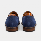 Penny Loafer Herren mit Wildlederoptik und klassischem Sattelriemen – Edoardo