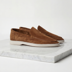 Loafer Herren mit Wildlederoptik und kontrastierender Laufsohle – Raffaele
