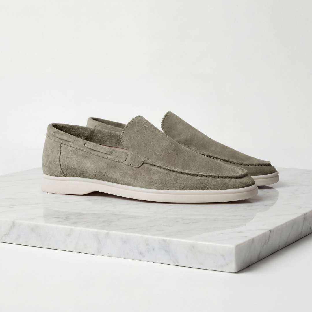 Loafer Herren mit Wildlederoptik und kontrastierender Laufsohle – Raffaele