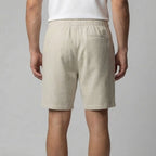 Leinenshorts Herren mit Streifen-Print und elastischem Kordelzugbund – Bernardo