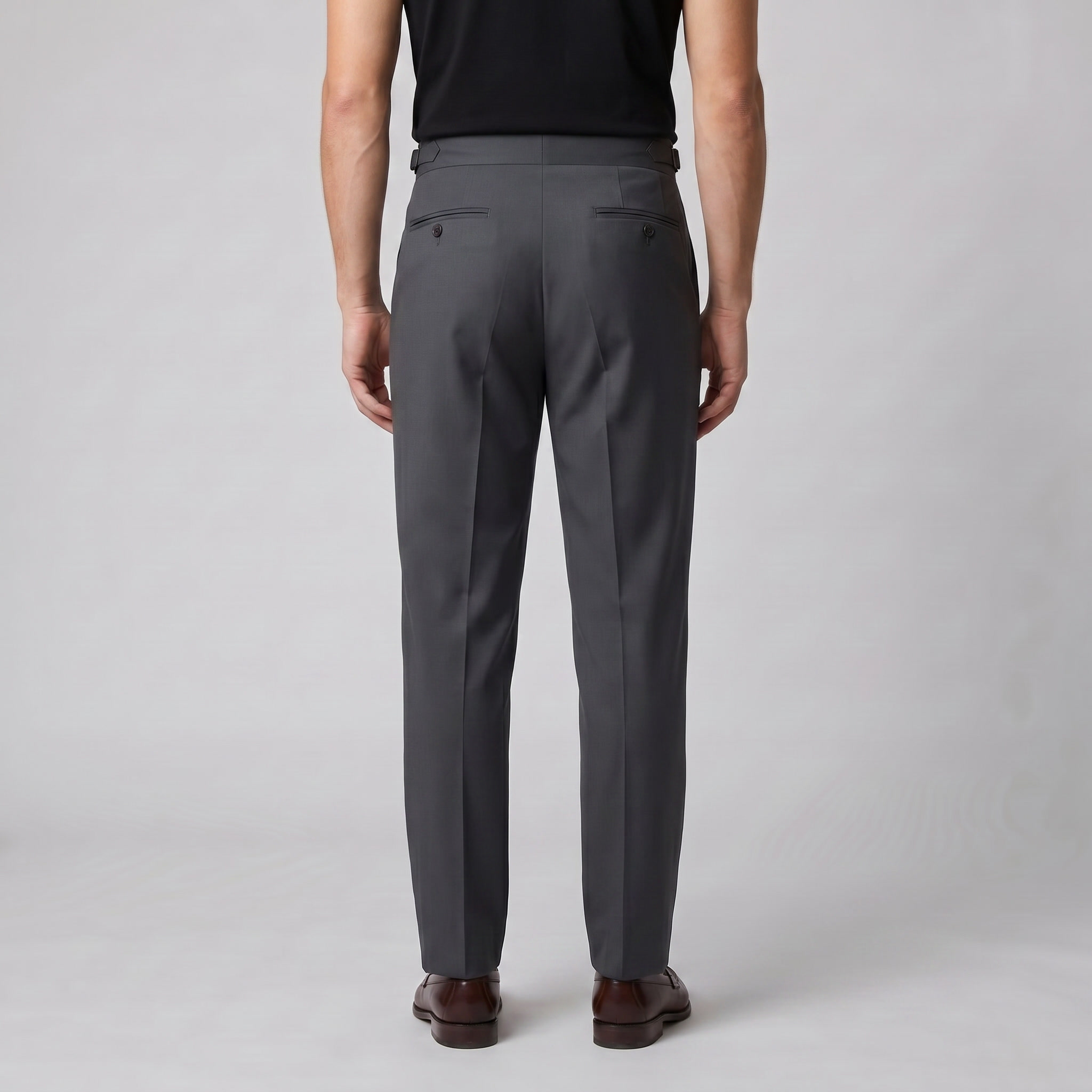 Anzughose Herren mit hohem Bund und formal tailliertem Schnitt – Giacomo