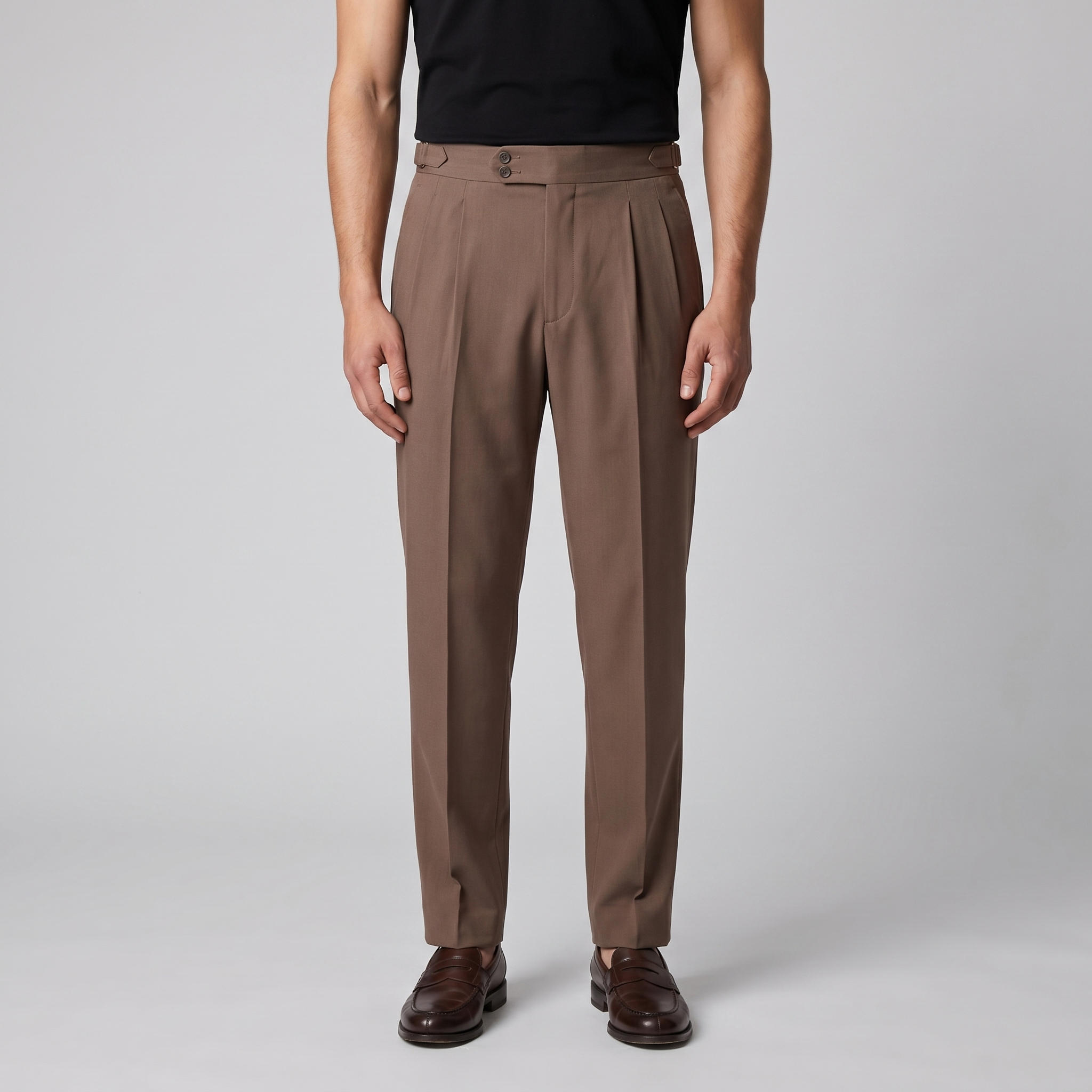 Anzughose Herren mit hohem Bund und formal tailliertem Schnitt – Giacomo