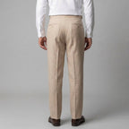 Anzughose Herren mit hohem Bund und geradem Straight-Leg-Schnitt – Ermanno