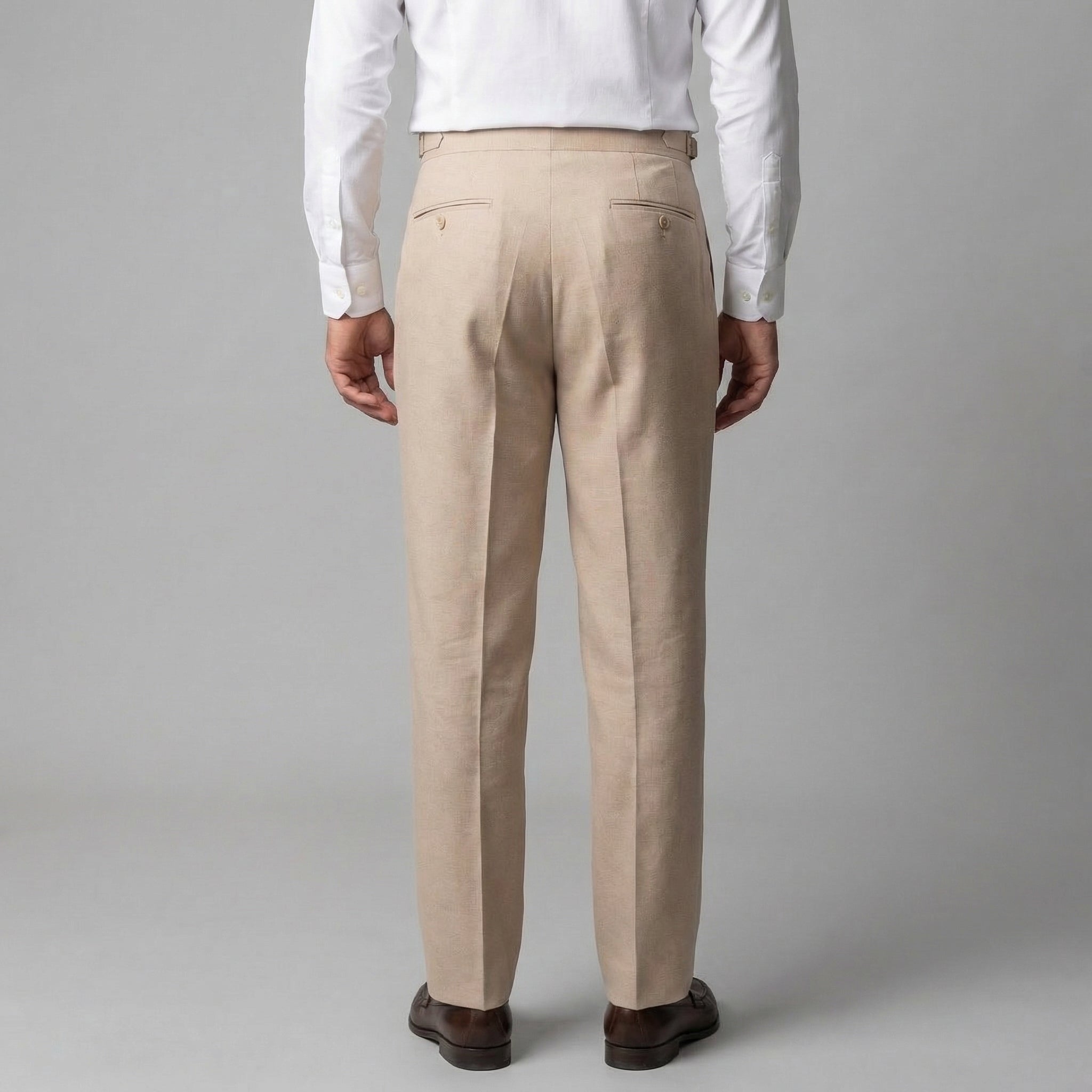 Anzughose Herren mit hohem Bund und geradem Straight-Leg-Schnitt – Ermanno