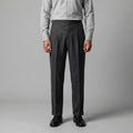 Anzughose Herren mit hohem Bund und geradem Straight-Leg-Schnitt – Ermanno