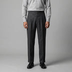 Anzughose Herren mit hohem Bund und geradem Straight-Leg-Schnitt – Ermanno
