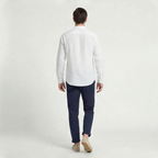 Leinenhemd Herren mit klassischem Hemdkragen und Brusttasche – Cornelio