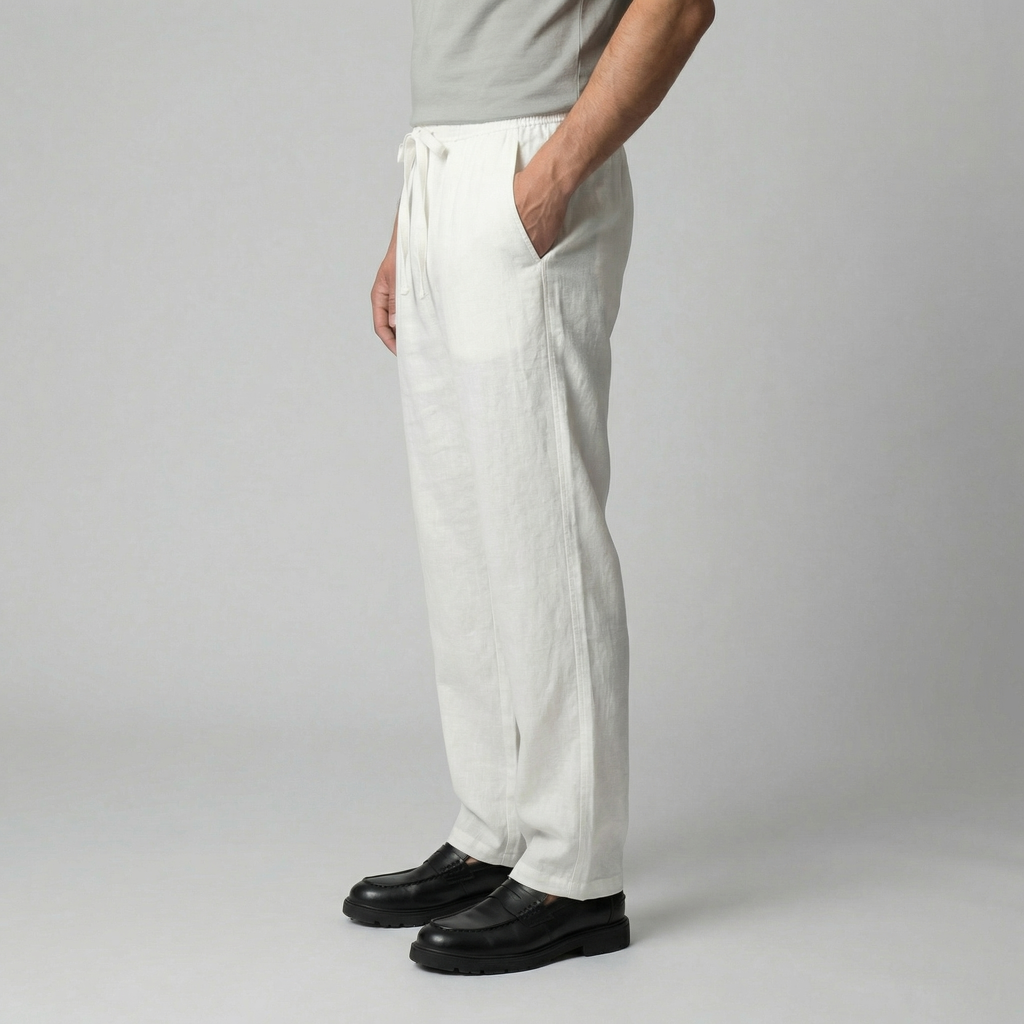 Leinenhose Herren mit Slim Fit Schnitt und schlanker Silhouette – Fiorenzo
