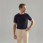 Leinenhose Herren mit geradem Schnitt und Knopfverschluss – Giacomo