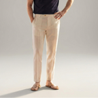 Leinenhose Herren mit geradem Schnitt und Knopfverschluss – Giacomo