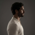 Strickpullover Herren mit Ripp-Strick und offenem Polokragen – Aurelio