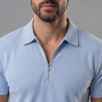 Zweiteiler Herren mit Polo-Shirt und Shorts in Piqué – Celestino