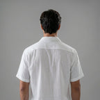 Zweiteiler Herren mit Kurzarmhemd und Shorts aus Leinenmix – Ermanno