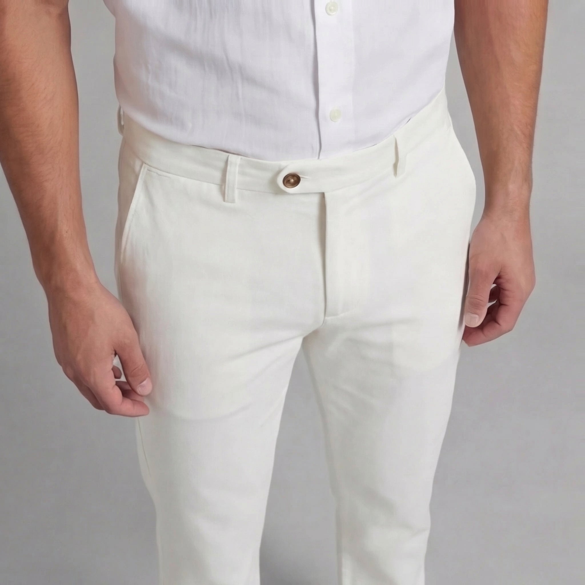 Chinohose Herren mit Straight Fit und klassischem Bund – Benedetto
