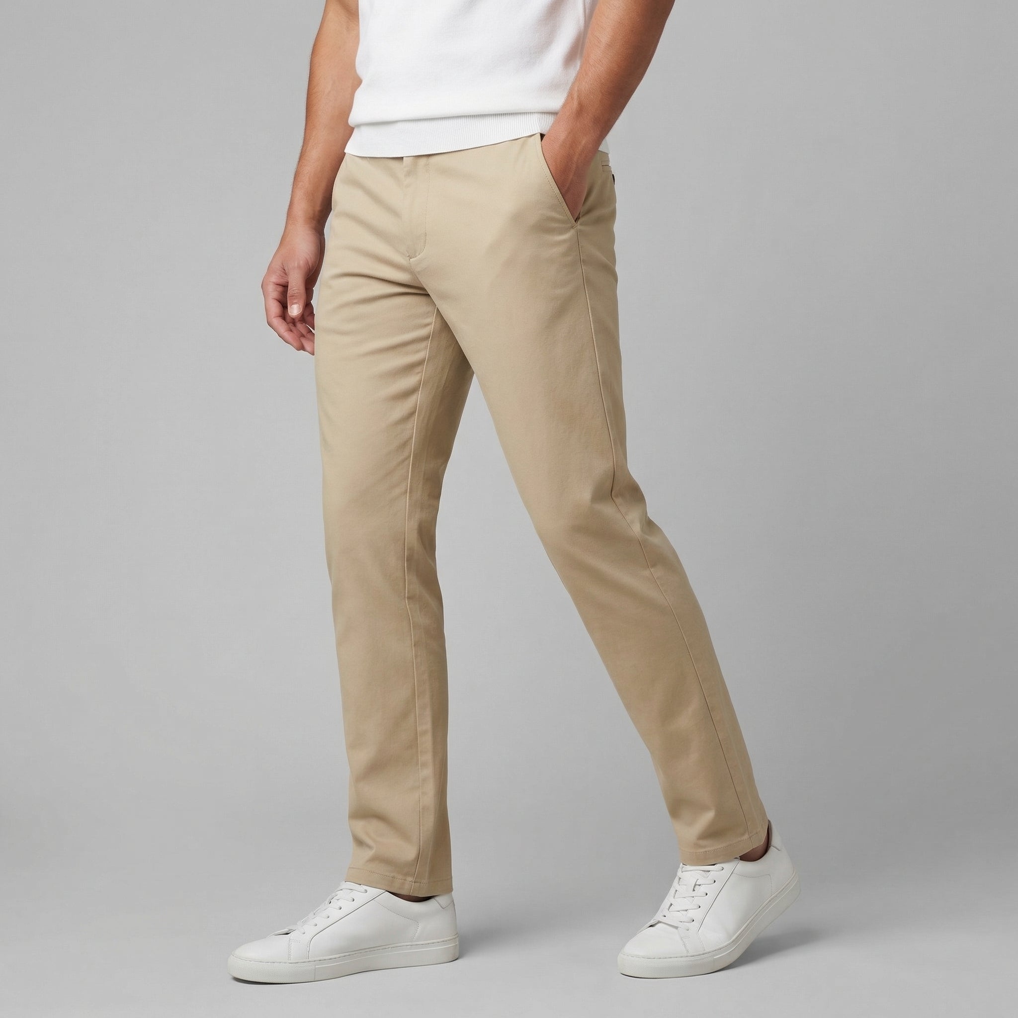 Chinohose Herren mit Straight Fit und klassischem Bund – Benedetto