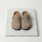 Clogs Herren mit Wildlederoptik und verstellbarer Schnalle – Benedetto