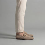 Loafer Herren mit goldfarbenem Bit-Detail und Wildlederoptik – Marco