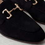 Loafer Herren mit goldfarbenem Bit-Detail und Wildlederoptik – Marco