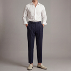 Anzughose Herren mit Tailored Fit und klassischen Bundfalten – Edoardo