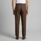 Anzughose Herren mit Tailored Fit und klassischen Bundfalten in Wollmix – Salvatore